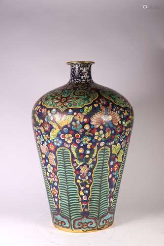 A Bronze Cloisonne Enamel Meiping