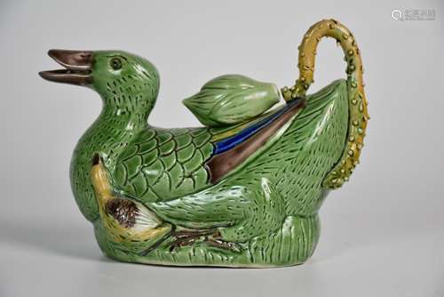 A Sancai Glazed Ewer