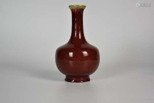 An Altar-red Glazed Flower Vase