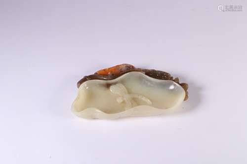 A Hetian Jade Lotus Brushwasher