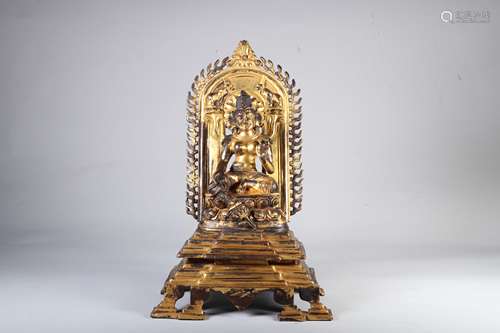 A Statue of Gilt Bronze Tara