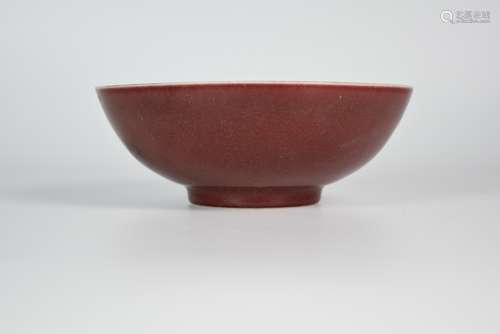 An Altar-red Glazed Bowl