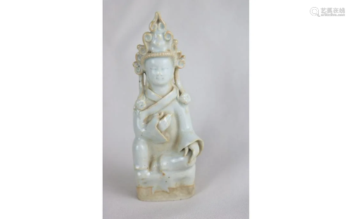 Chinese White Glaze Porcelain Guan Yin