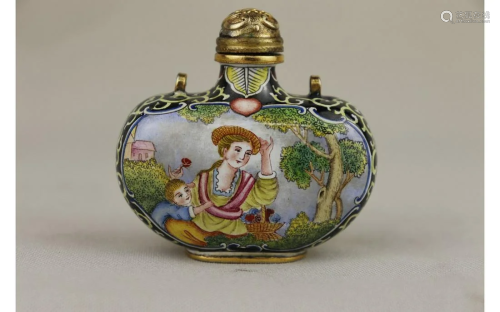 Chines Closisonne Snuff Bottle