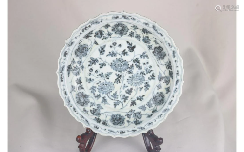 Chinese Blue and White Porcelain Charger