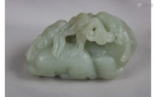 Chinese Carved Jade Goat
