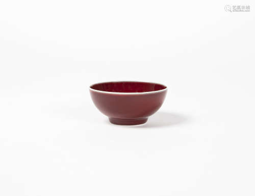 曉芳窯  紅釉杯