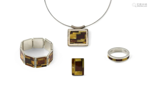 SCHMUCK-SET MIT BERNSTEIN