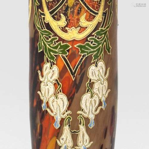 Jugendstil-Vase mit Dekor aus Tränendem Herz