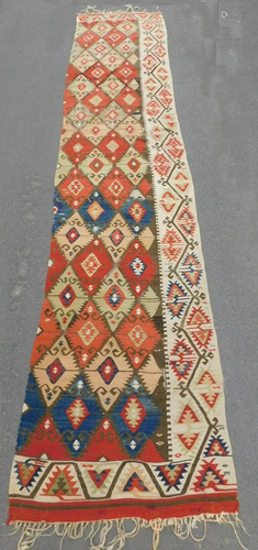 Aksaray kilim half. Probably antique around 1850.