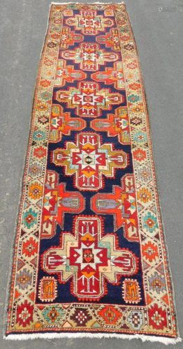Narrow Azeri runner. Carpet.