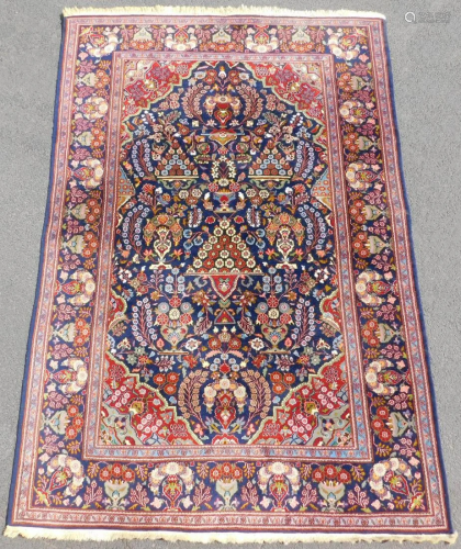 Qum Persian carpet. Iran. Fine. Paradise garden design.