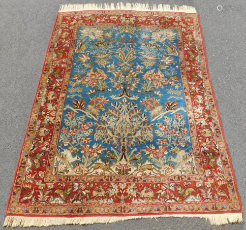 Qum Persian carpet. Iran. Fine. 