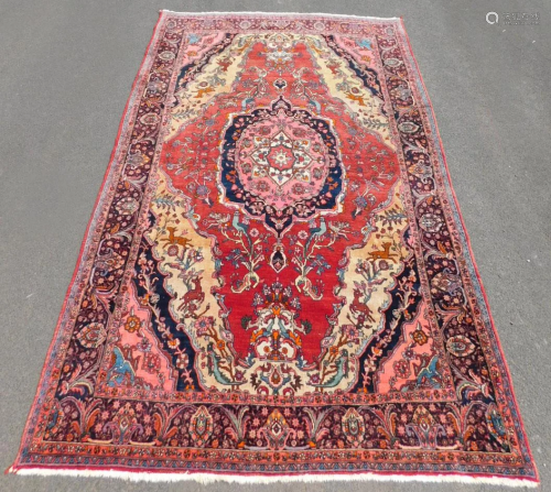 Bijar carpet. Probably antique. Very fine weave.