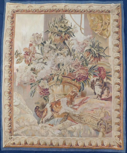 Aubusson tapestry. France. Probably antique around 1880
