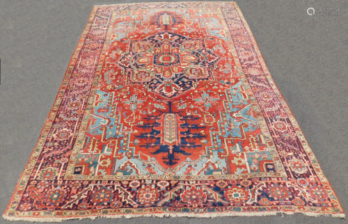 Heriz Persian carpet. Iran. Antique
