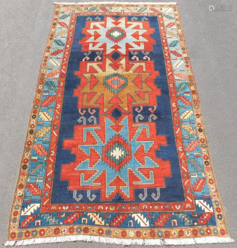 Lesghi Shirvan carpet. Kazak. Caucasus. Antique.
