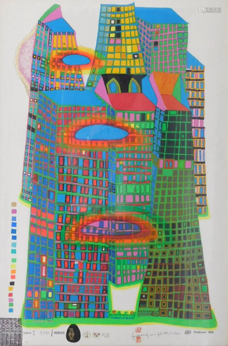 HUNDERTWASSER (1928 - 2000). 