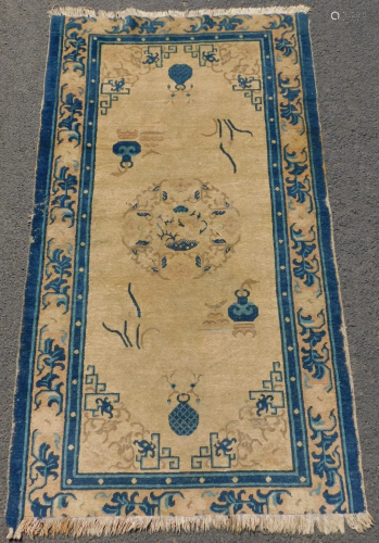 Peking carpet. China antique.