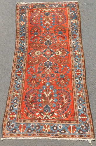 Hamadan Persian carpet. Iran. Old.