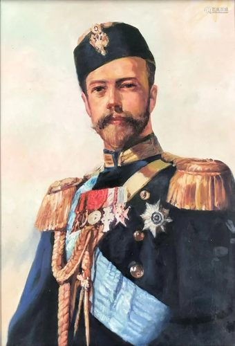 UNSIGNED (XIX - XX). Portrait of Nicholas II.