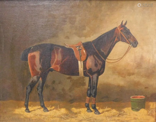 Emil VOLKERS (1831 - 1905). Racehorse. Turf. 1894.