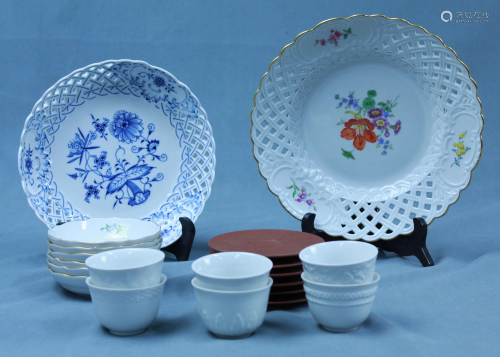 Meissen porcelain and Böttger stoneware.