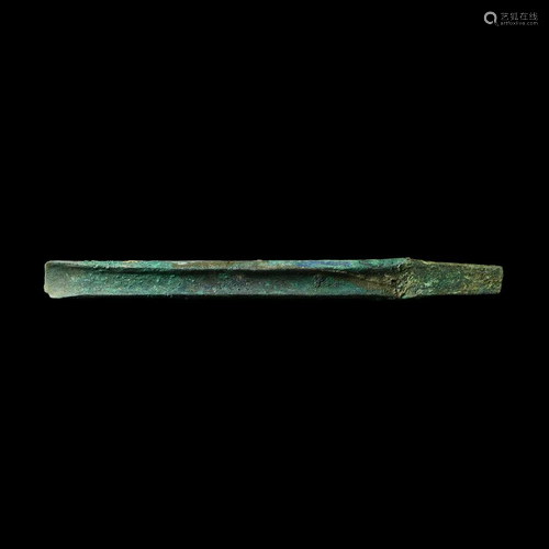 Bronze Age Long Channeled Gouge