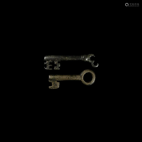 Medieval Bronze Door Key Group