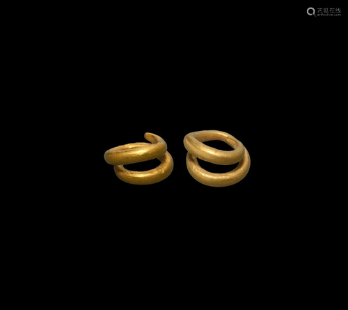 Bronze Age Gold Hair Ring