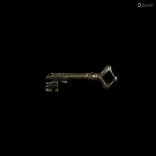 Medieval Bronze Door Key