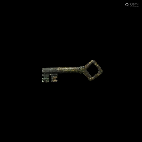 Medieval Bronze Door Key