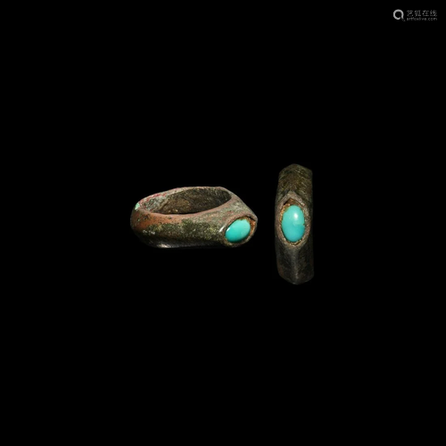 Medieval Ring with Turquoise Gemstone