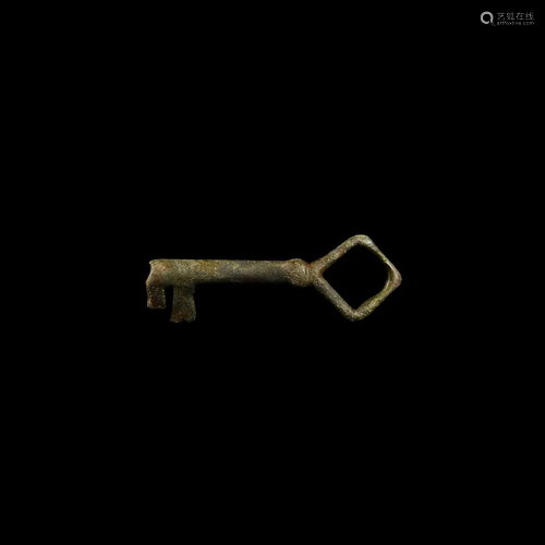 Medieval Bronze Door Key