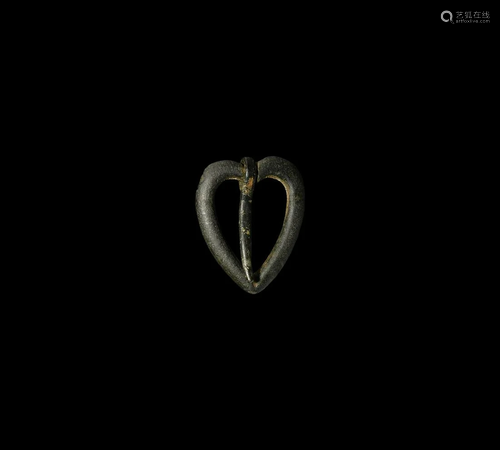 Medieval Heart Ring Brooch