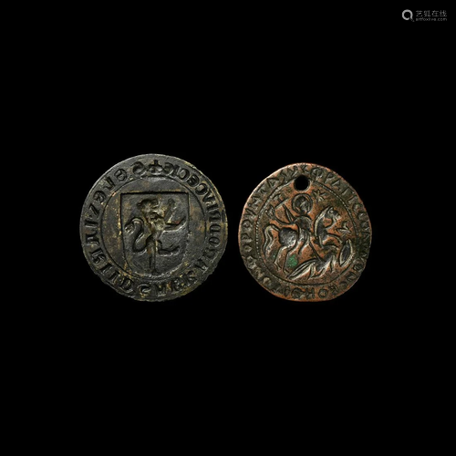 Post Medieval Replica Seal Matrix and Pendant