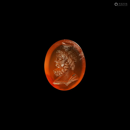 Georgian Serapis Intaglio Gemstone