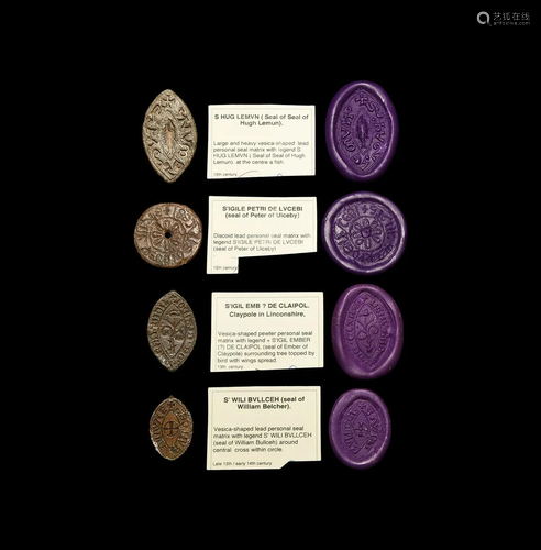 Medieval British Lead Seal Collection