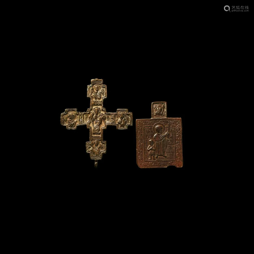 Greek Devotional Pendant Group