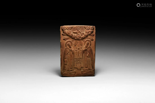 Russian Terracotta Votive Plaque