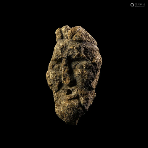 Iron Age Celtic Votive Stone Head