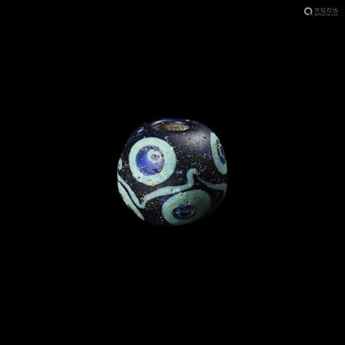 Large Viking Period Glass Eye Bead