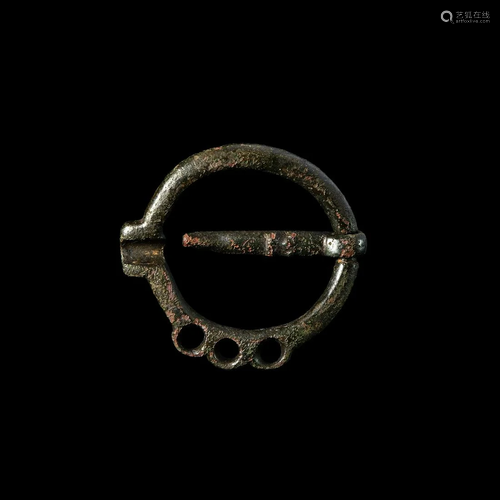 Large Medieval Ring Brooch