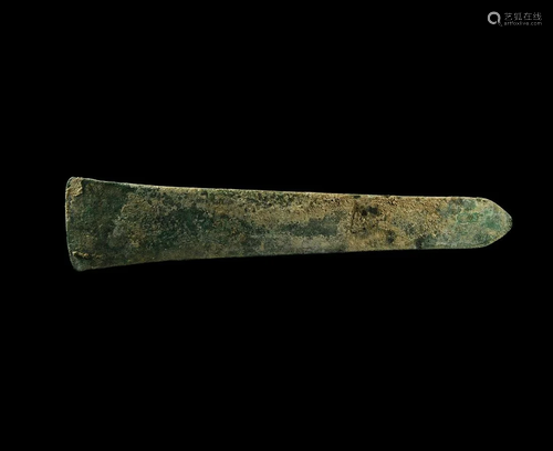 Bronze Age Copper Flat Axe