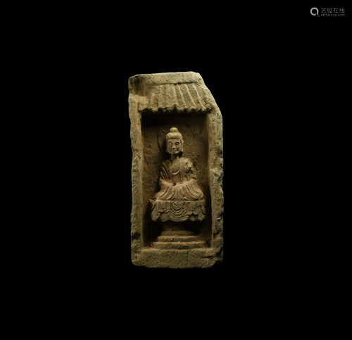 Chinese Northern Wei Buddha Brick