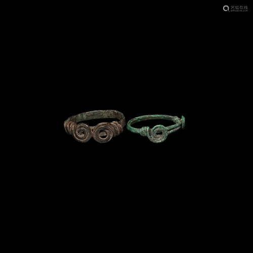 Iron Age Celtic Coiled Ring Group