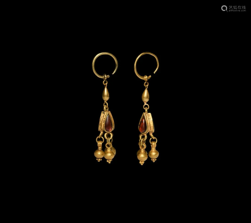 Hellenistic Gold Earring Pair