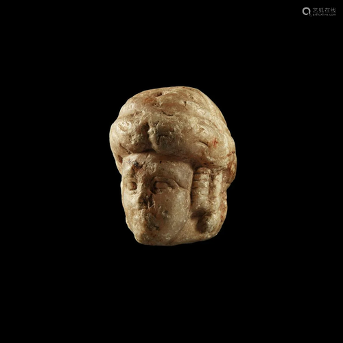 Late Babylonian Marble Head