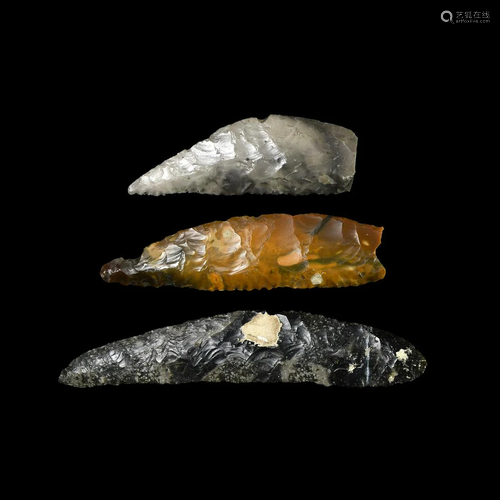 Stone Age Flint Knife Collection