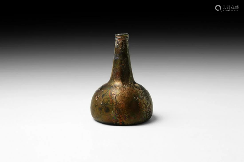 Post Medieval Dutch Onion Wine Bottle